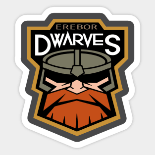 Dwarves Sports Logo Sticker